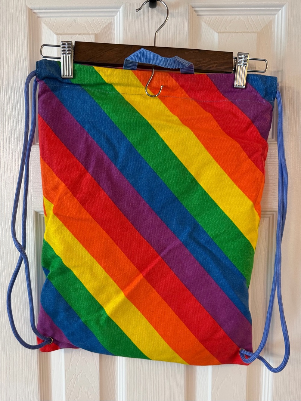 Target Rainbow Stripe Drawstring Backpack Pride Multicolor Bag